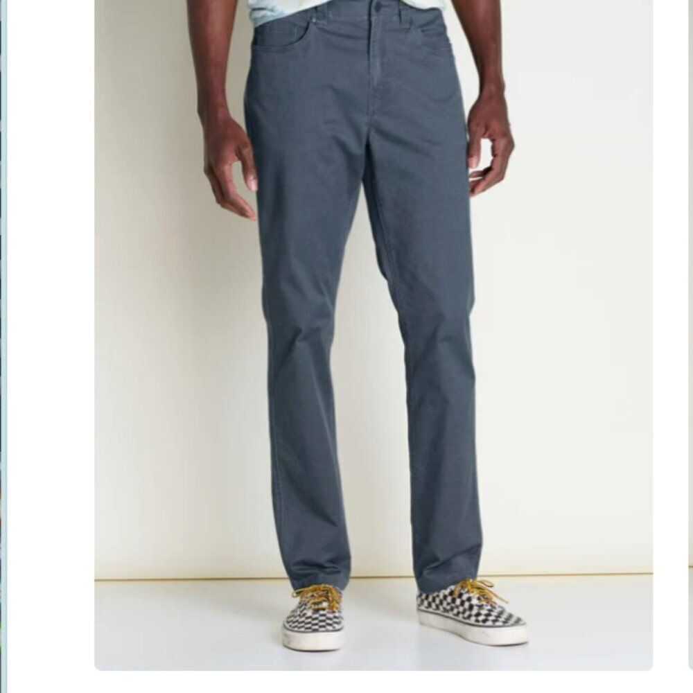 Toad & Co Mission Ridge 5 Pocket Pant Gray Size 34x32